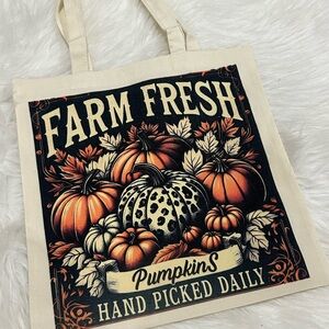 Farm Fresh Pumpkin Tote Bag